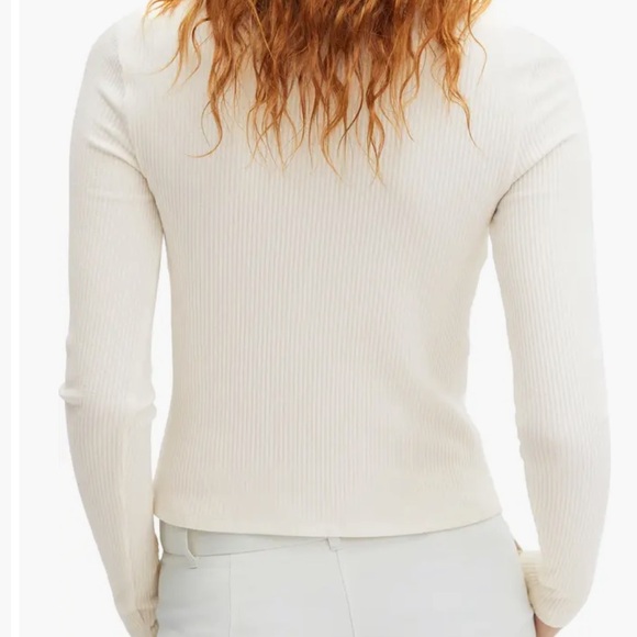 Mango Ribbed Zip-Up Cardigan - Picture 2 of 5